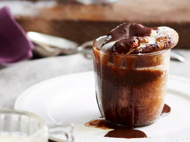 White choc-mocha souffle