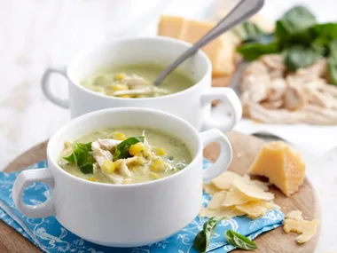 Zucchini and basil soup