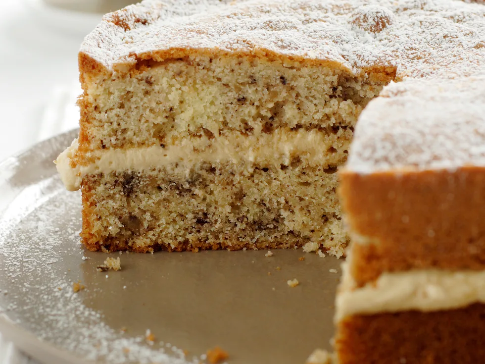 Coffee and Walnut Butter Cake