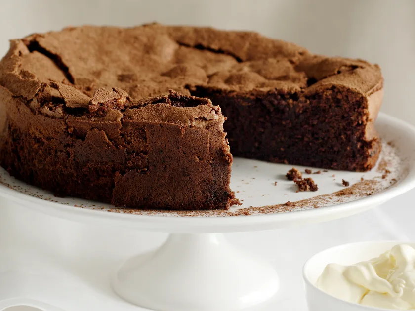 Chocolate, coffee and hazelnut cake