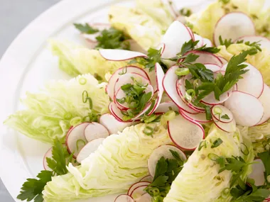 Iceberg Lettuce and Radish Salad