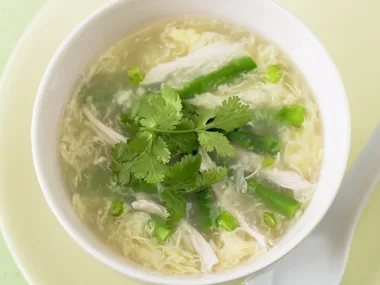 Creamy Asparagus and Chicken Soup