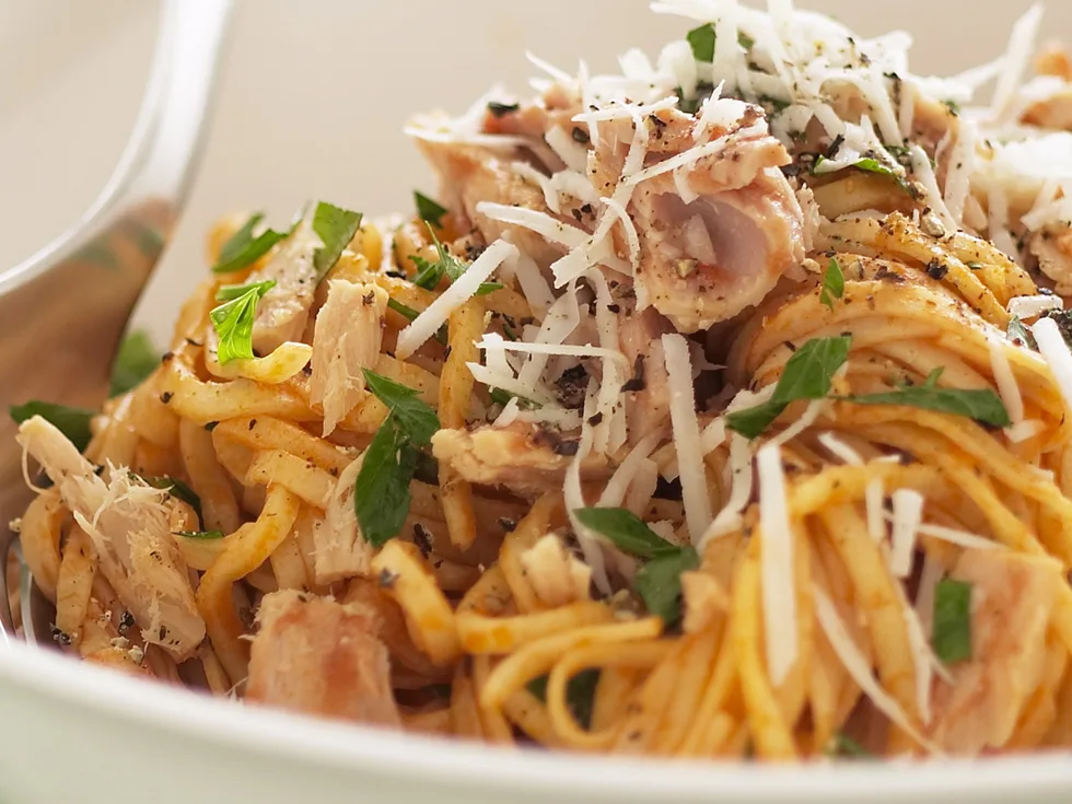 Linguine with Tuna and Anchovy Sauce