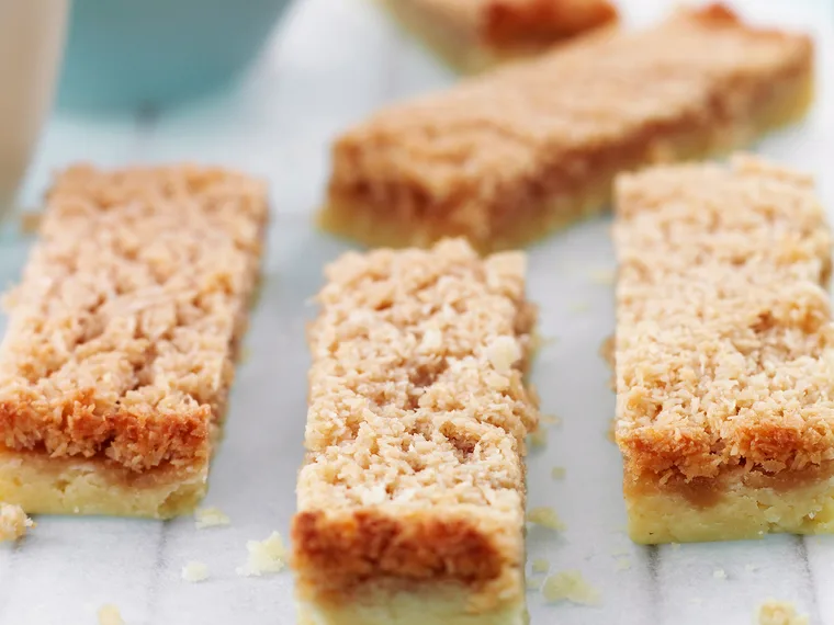 Maple Syrup and Coconut Shortbread