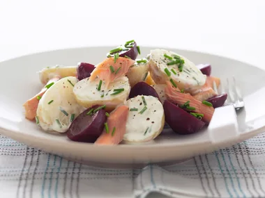 Smoked Trout, Beetroot and Potato Salad