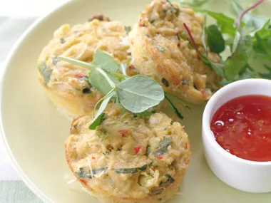 Chilli Crab Noodle Cakes