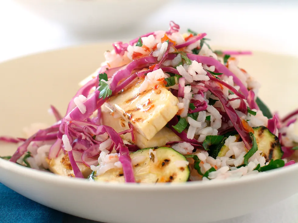 Everday Eating - Tofu and Vegetable Rice Salad