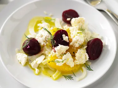 Beetroot, Fennel, Orange and Fetta Salad