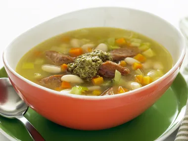 Cannellini Bean, Leek and Sausage Soup