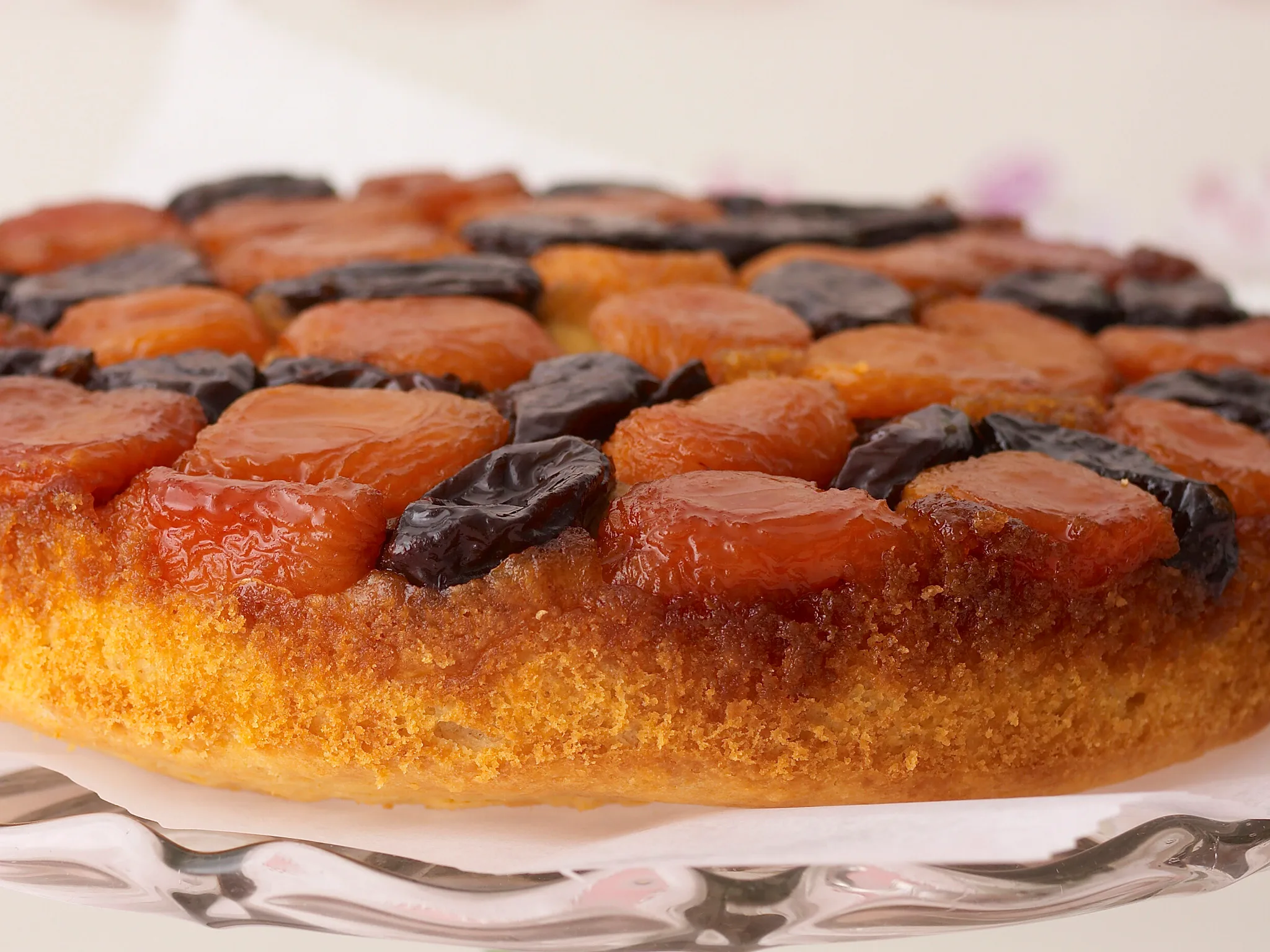 Apricot and prune cake