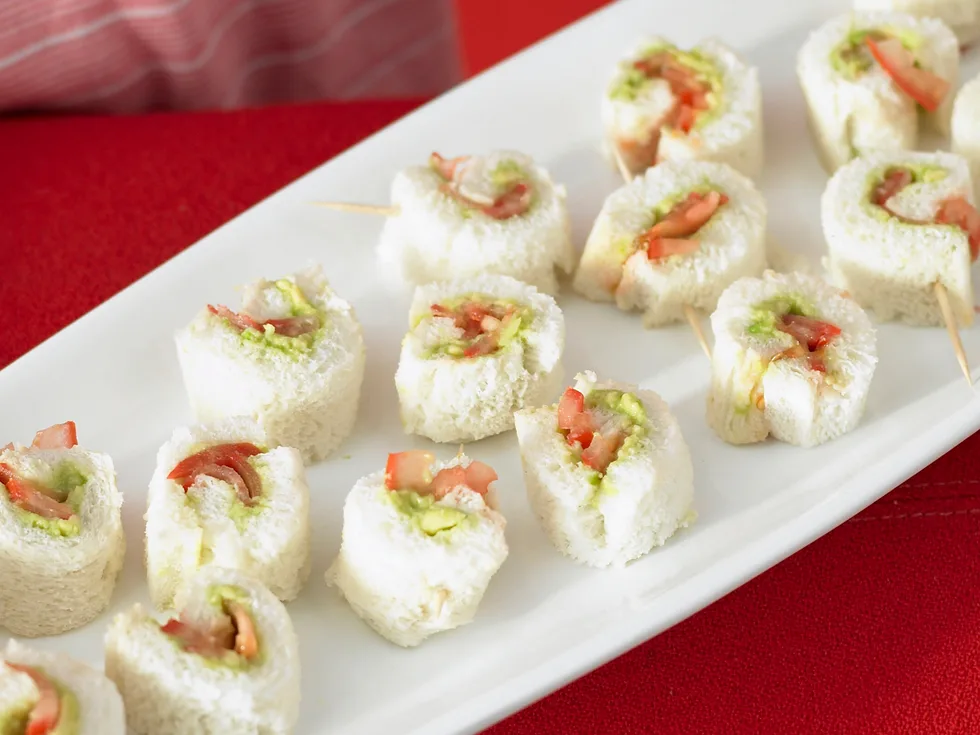 Avocado and Tomato Rolls