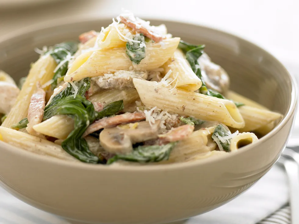 Bacon and Mushroom Pasta