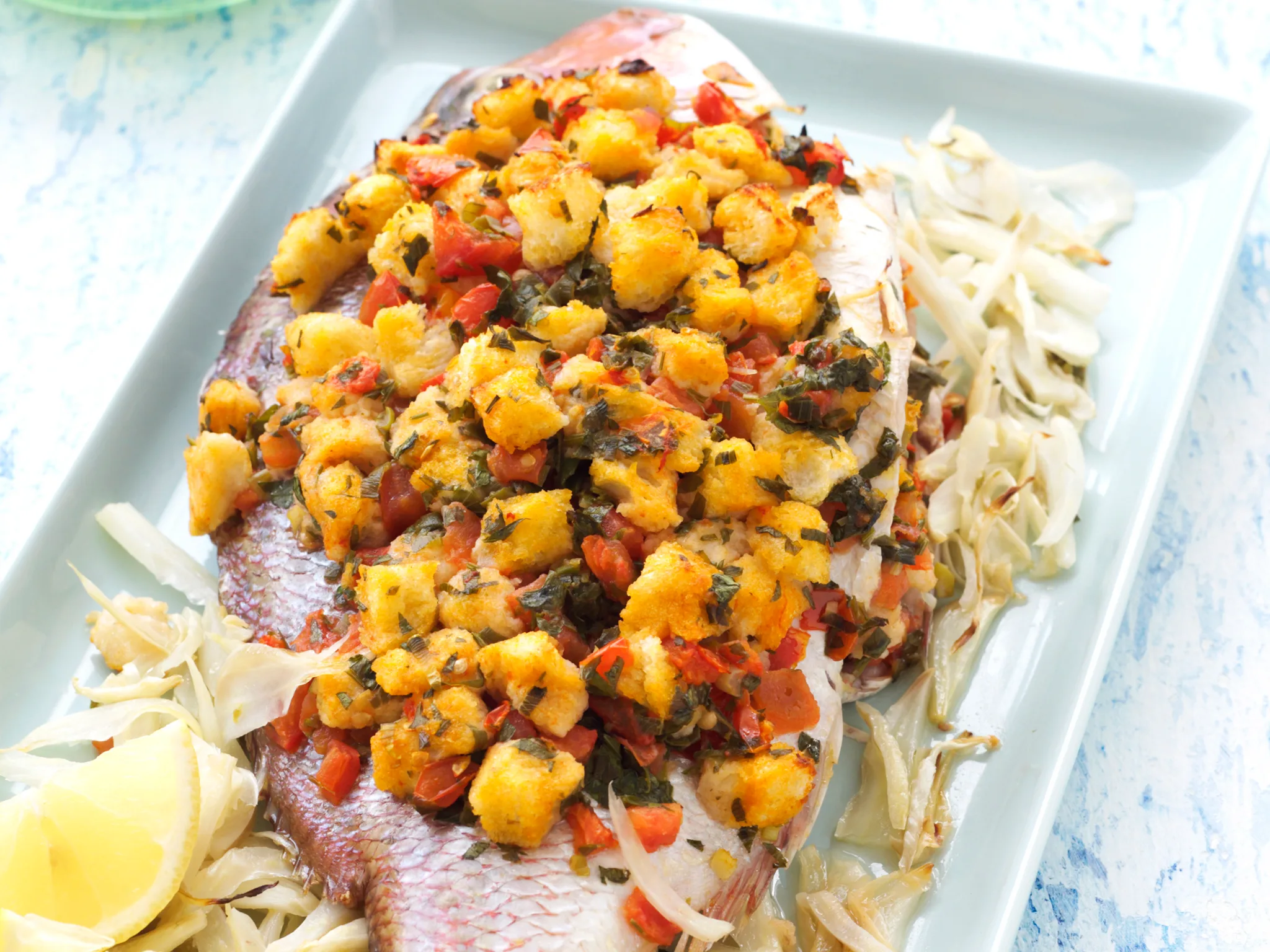 Baked Fish with Fennel and Tomato