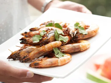 Barbecued Ginger Prawns