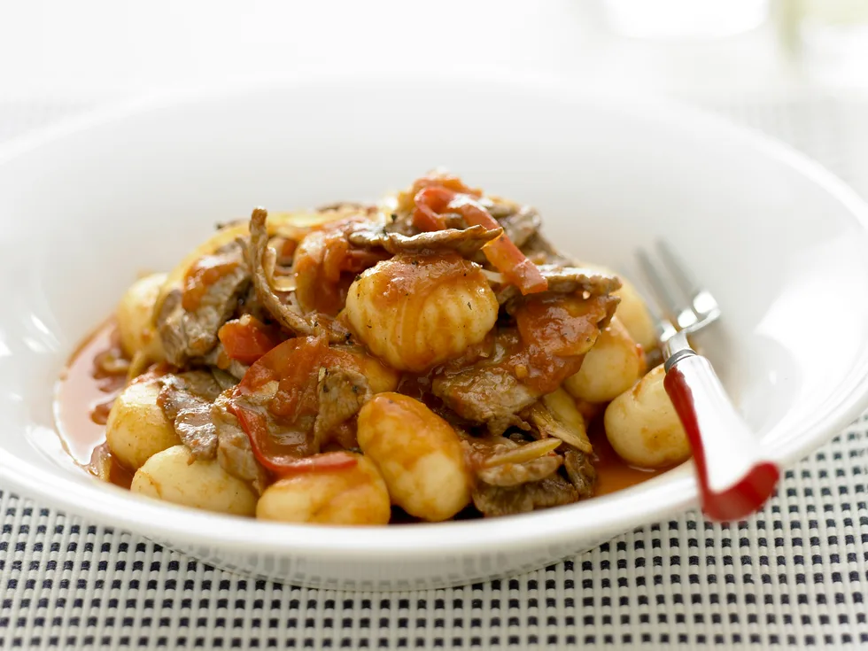 Beef and Capsicum with Gnocchi