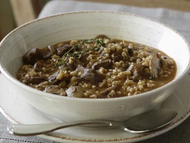 Beef, Mushroom and Barley Soup