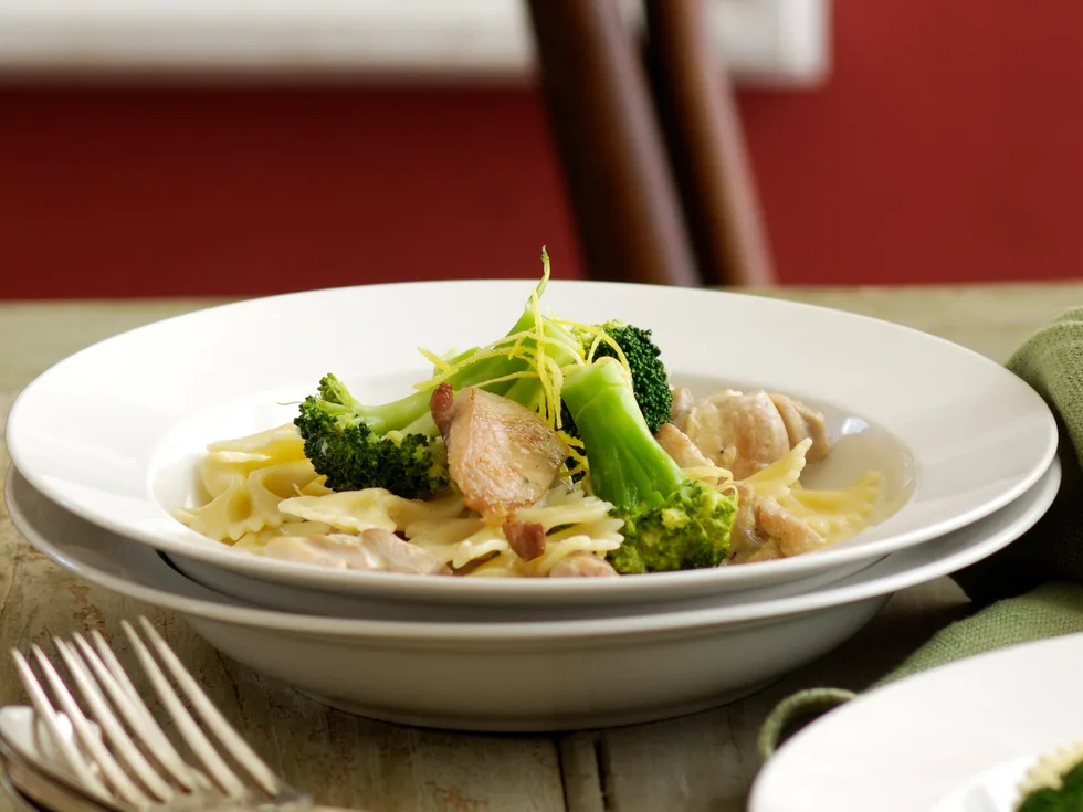 Blue Cheese and Broad Bean Pasta