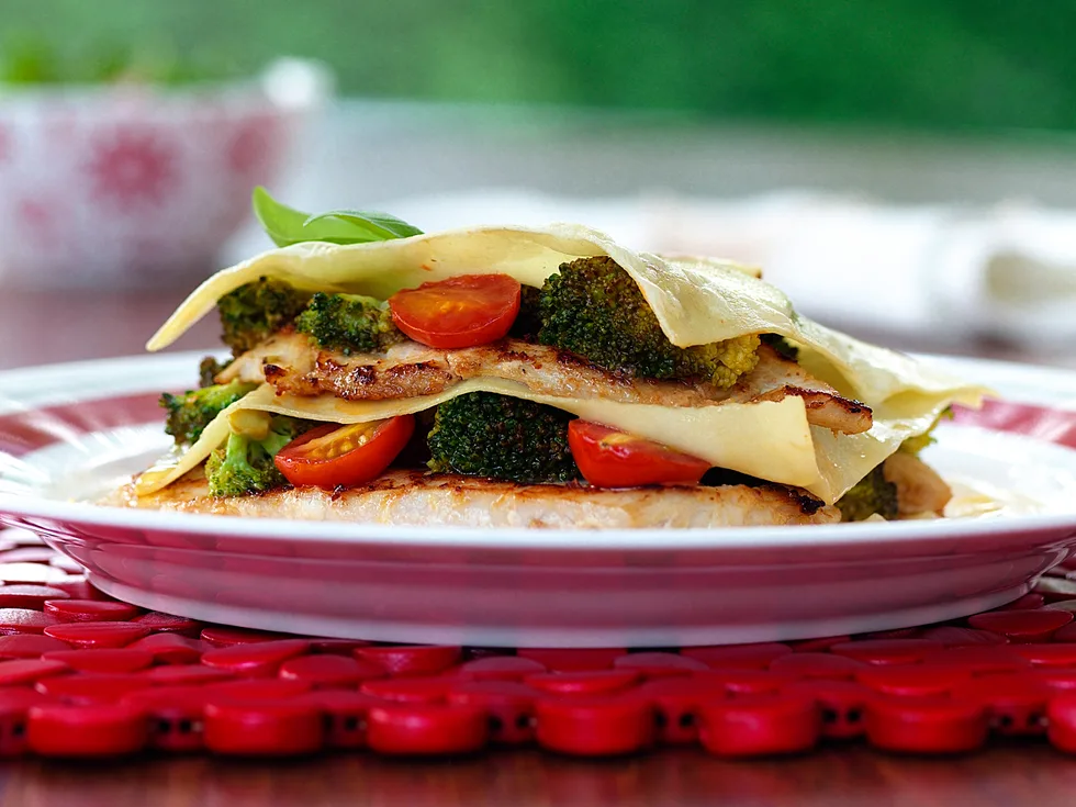 Broccoli and Chicken Lasagne