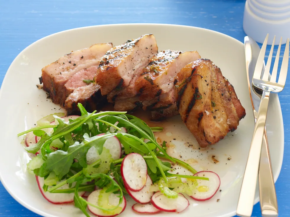 Caramel and orange pork ribs