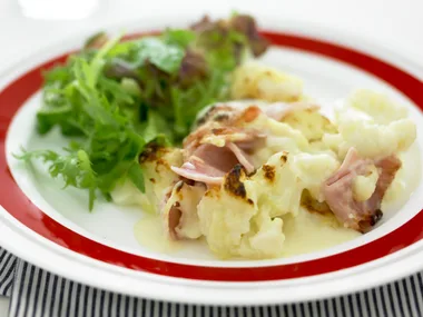 Cauliflower and Ham Bake