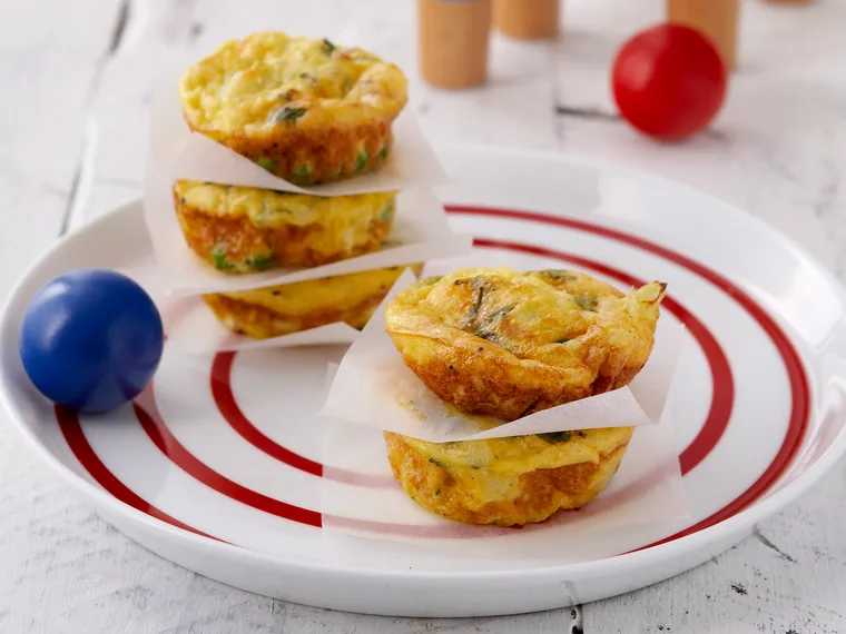 Cheesy frittatas