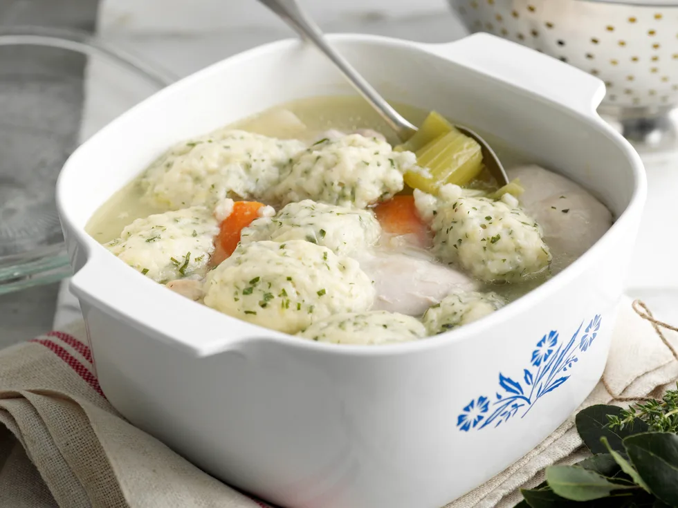 Chicken and Leeks with Parsley Dumplings