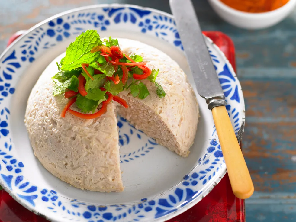 Chicken vermicelli with nuoc cham