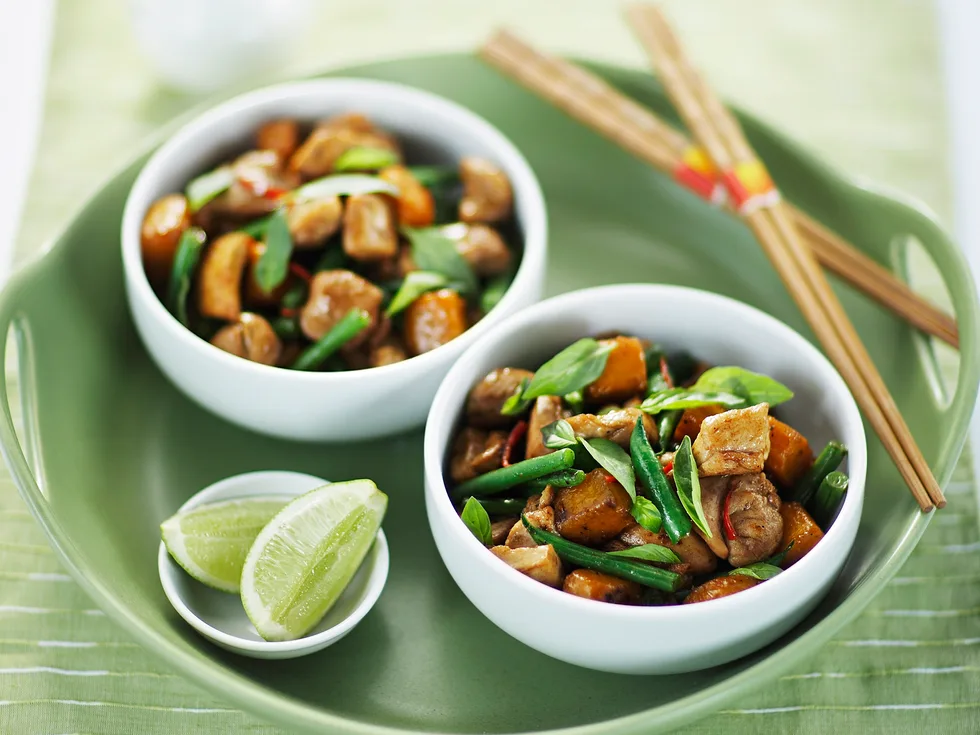 Chicken, Pumpkin and Basil Stir-Fry