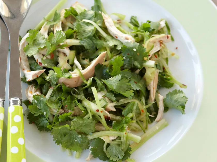 Coriander and chicken salad