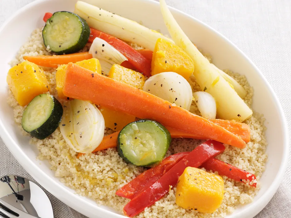 Couscous with cumin-spiced vegetables