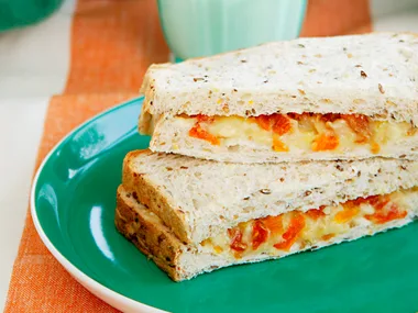 Creamy Banana and Apricot Sandwich