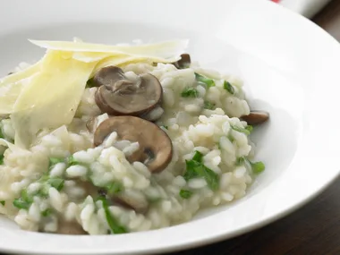 Creamy Rocket and Mushroom Risotto