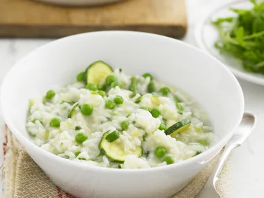 Creamy spring vegetable risotto