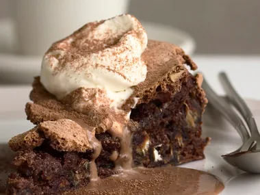 Date, Pecan and Chocolate Cake