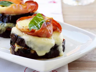 Eggplant and bocconcini melts