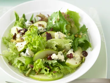 Green Apple, Blue Cheese, Cranberry and Pistachio Salad