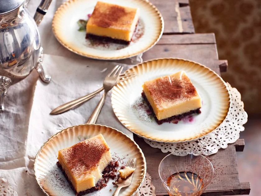 Thick caramel slice with chocolate base recipe