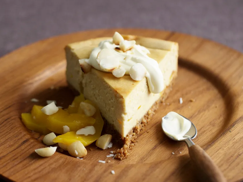 Delicious macadamia and mango cheesecake recipe