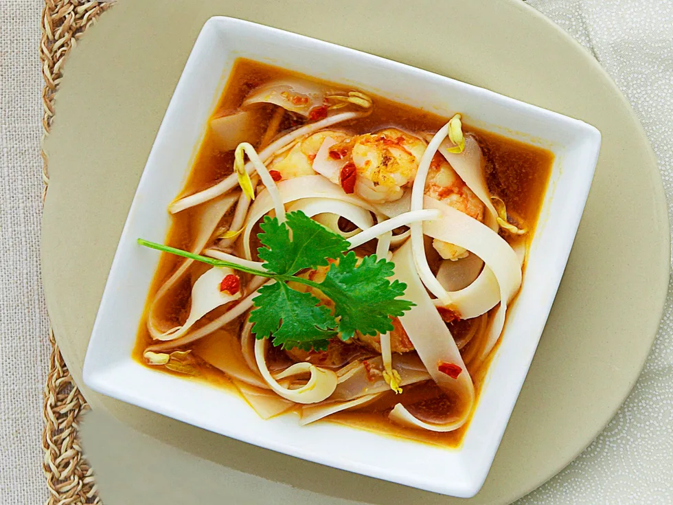 Asian prawn soup