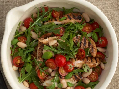 Balsamic chicken and cannellini bean salad