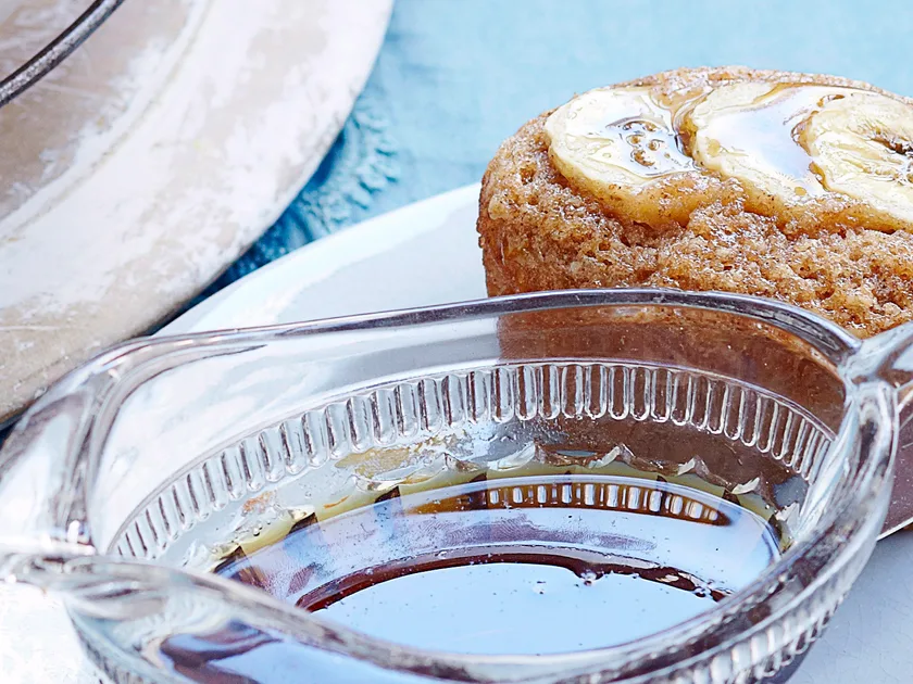 Banana maple friands