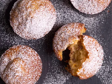 Banana maple muffins