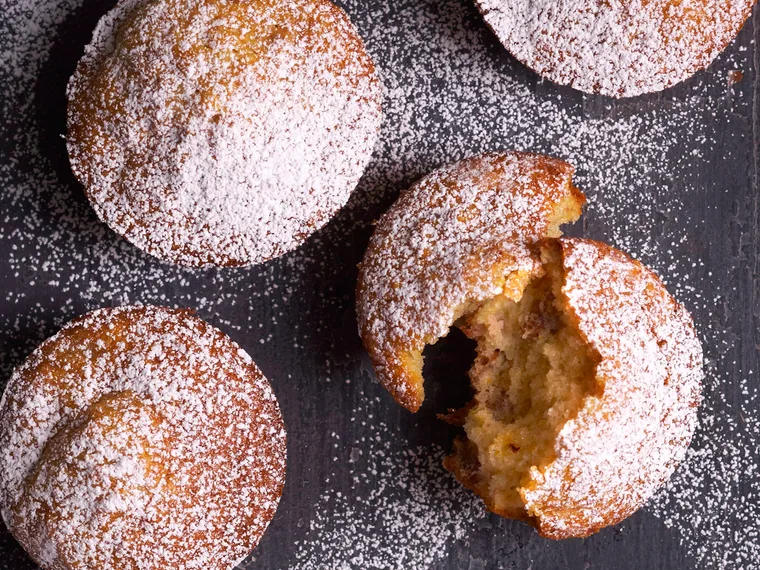 Banana maple muffins