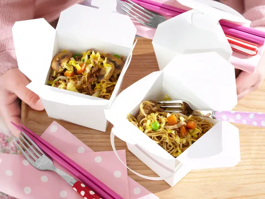Beef noodle boxes