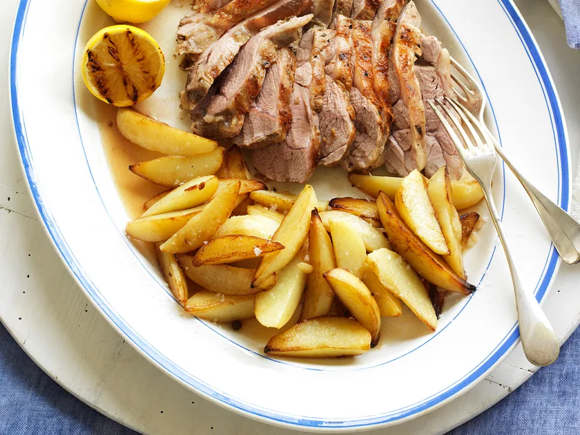 Lemon braised potatoes recipe