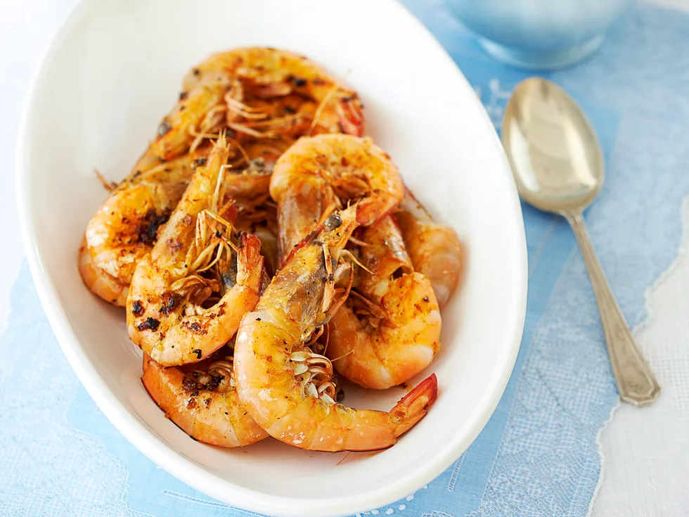 Chilli garlic prawns