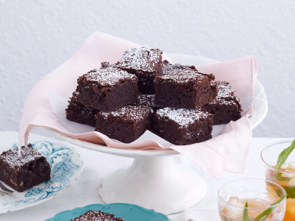 Choc mint brownies