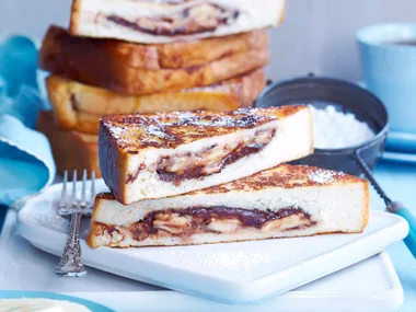 Chocolate and banana French toasties