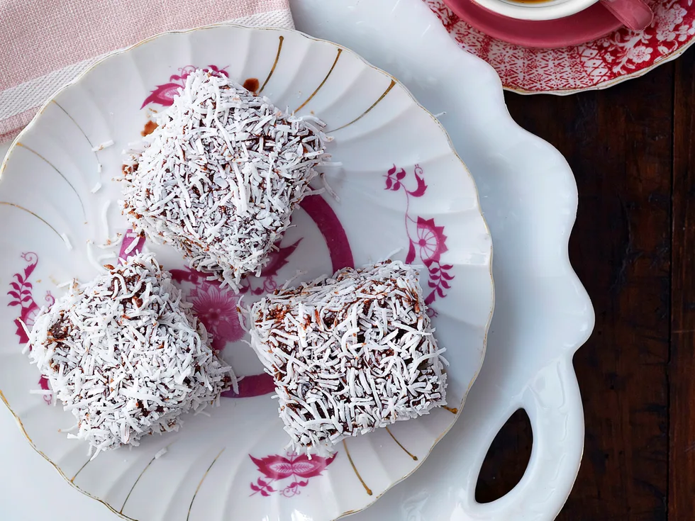 Chocolate lamingtons