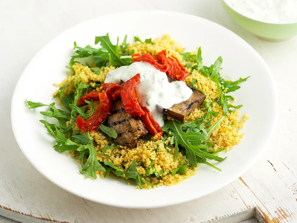 Couscous and antipasto salad